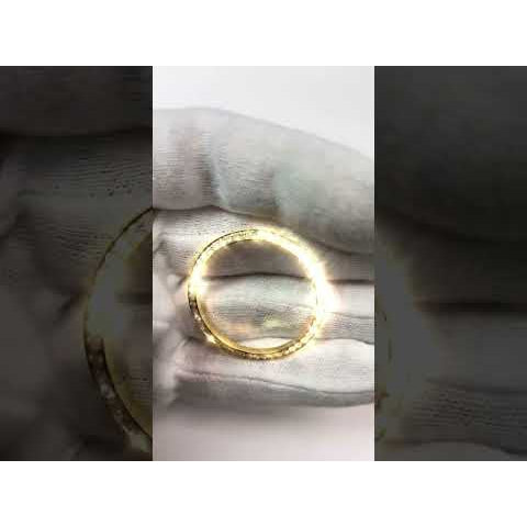 YG 14K Natural Diamond Bezel To Fit Rolex Date 34 Mm Men's Watch 1.25 Carats