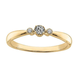 Yellow Gold 3 Stone Wedding Ring Round Old Mine Cut Natural Diamond 1 Carat