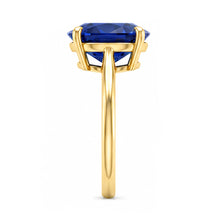 Yellow Gold 4 Carat Sapphire Engagement Ring