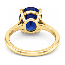 Yellow Gold 4 Carat Sapphire Engagement Ring