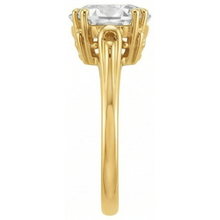 Handmade Brilliant Diamond Solitaire Engagement Ring 5 ct – profile view