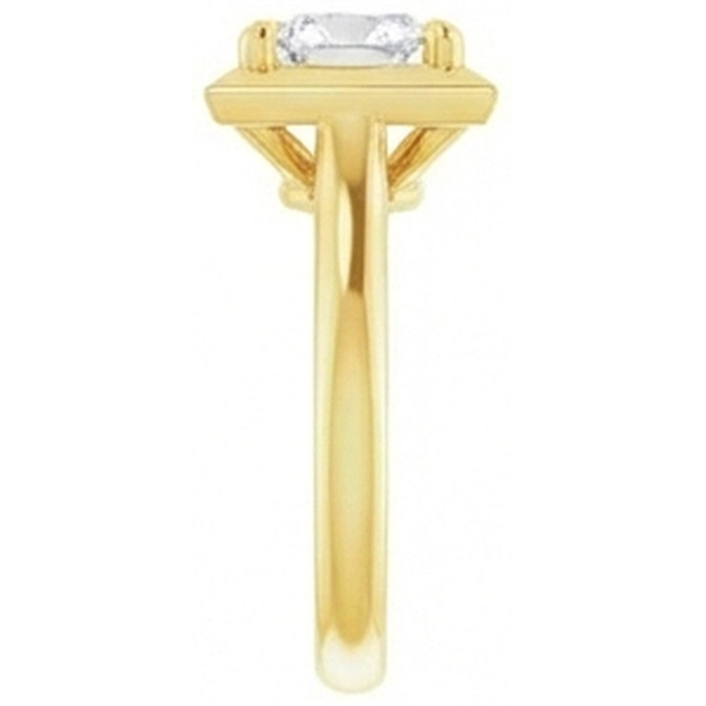 Fine Brilliant Diamond Single Stone Ring 5 ct – side view