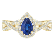 natural round sapphire 4ct ring side angle