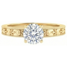 Yellow Gold Round Cut 1.75 Carat Sparkling Real Natural Earth Mined DIAMOND ( NOT LAB GROWN ) Anniversary Ring
