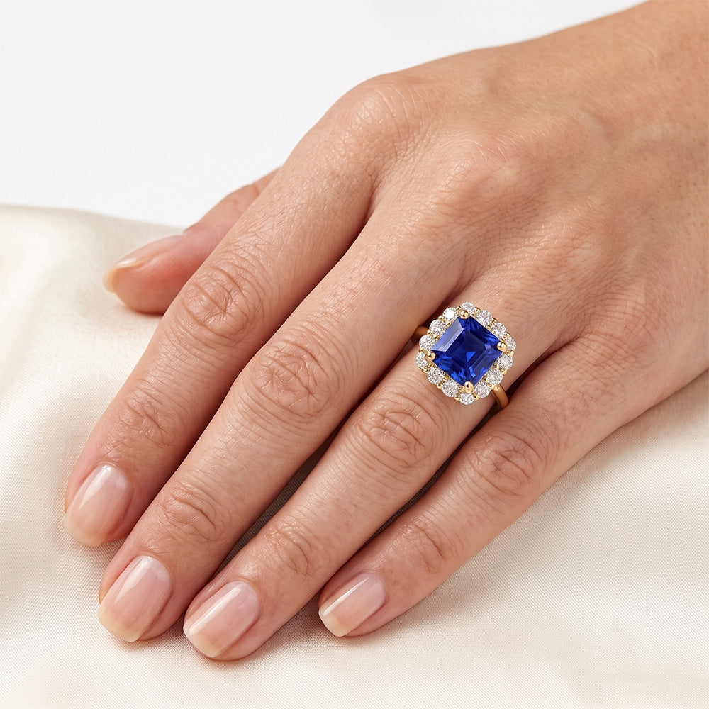 Yellow Gold Sapphire Ring
