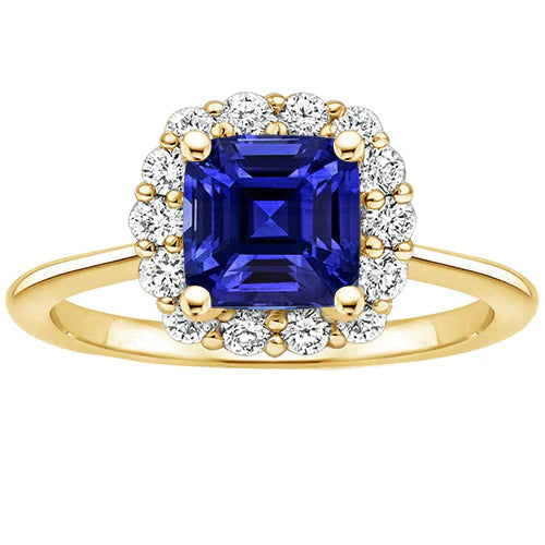 Yellow Gold Sapphire Ring