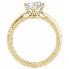 Yellow Gold Solitaire Ring Old Mine Cut Real Natural Earth Mined Diamond Prong Set 2.50 Carats
