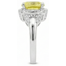 natural round sapphire 4ct ring with diamond accents