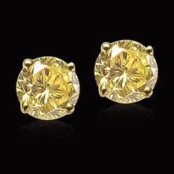 Refined Stud Earrings – Brilliant Diamond 1 ct by HarryChadEnt