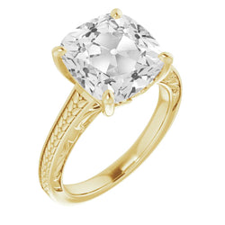5 ct Diamond Solitaire Ring in 14K Yellow Gold