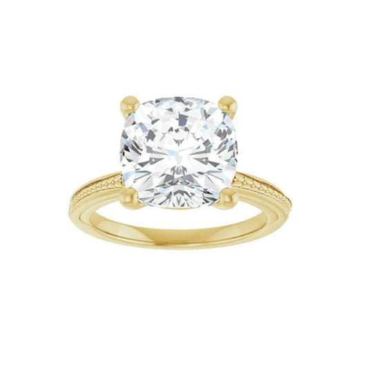 Earth-Mined Diamond Solitaire Ring – front view