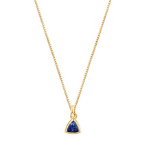 Natural Royal Blue Sapphire Precious Stone Pendant – main view