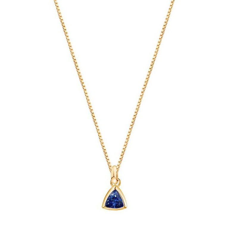 Natural Royal Blue Sapphire Precious Stone Pendant – main view