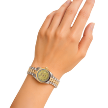 Yellow Gold & Ss Jubilee Rolex Date Just Dial Ladies Watch