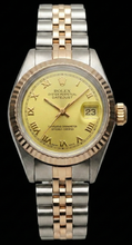 Yellow Gold & Ss Jubilee Rolex Date Just Dial Ladies Watch