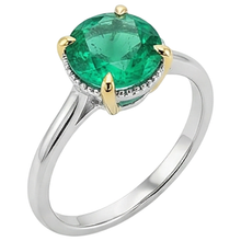 Handcrafted Colored Stone Ring 2.50 ct – profile view
