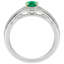 Premium Colored Stone Ring 1 ct – top view