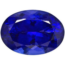 Oval Cut Violet Tanzanite ring in Gold – main view