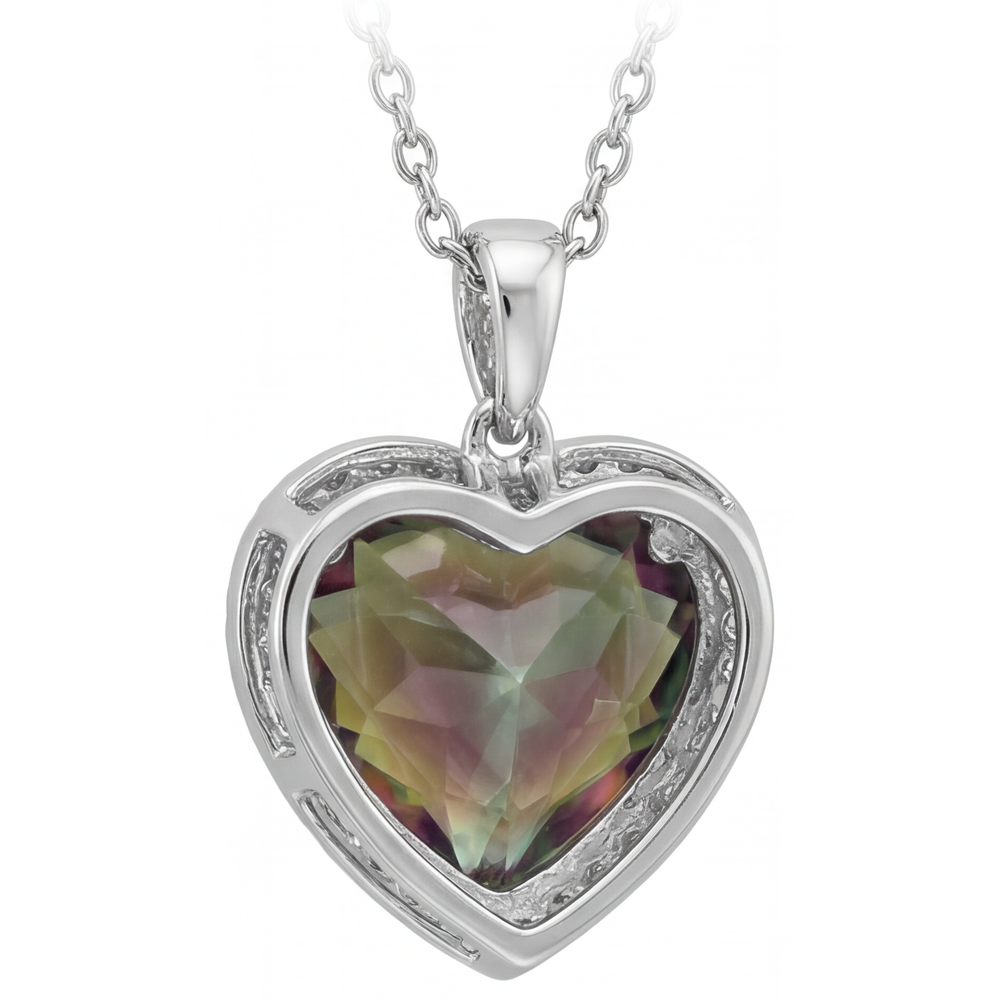 Earth-Mined Alexandrite Stone Pendant Necklace – side view