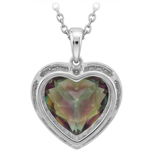 Heart Shape Alexandrite ring in 14 Karat White Gold – angle view