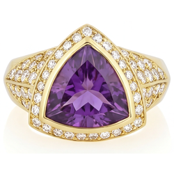 Refined Colored Stone Ring – Amethyst 8 ct from HarryChadEnt