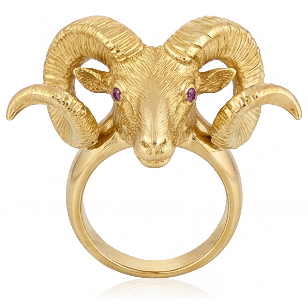 Genuine Amethyst Gemstone Ring – main view