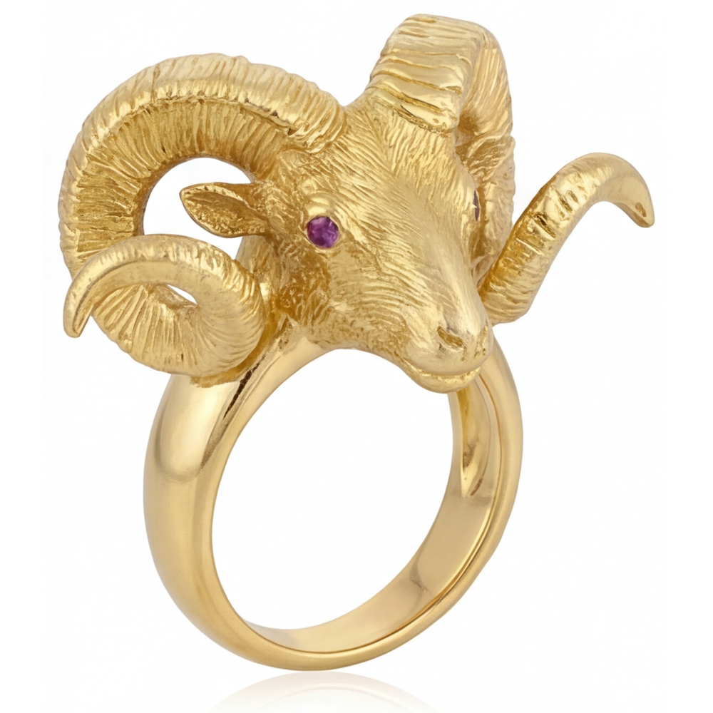Luxurious Gemstone Ring 0.10 ct – front view
