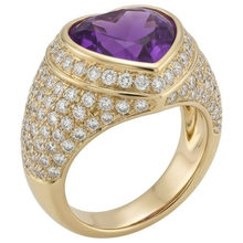 Premium Precious Stone Ring 10 ct – angle view