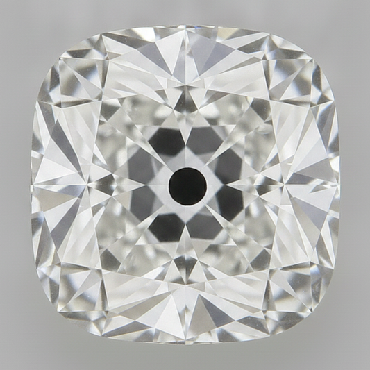 Antique Old Mine Cushion Cut Earth Mined Genuine 5 Carat F VS1 Loose Diamond