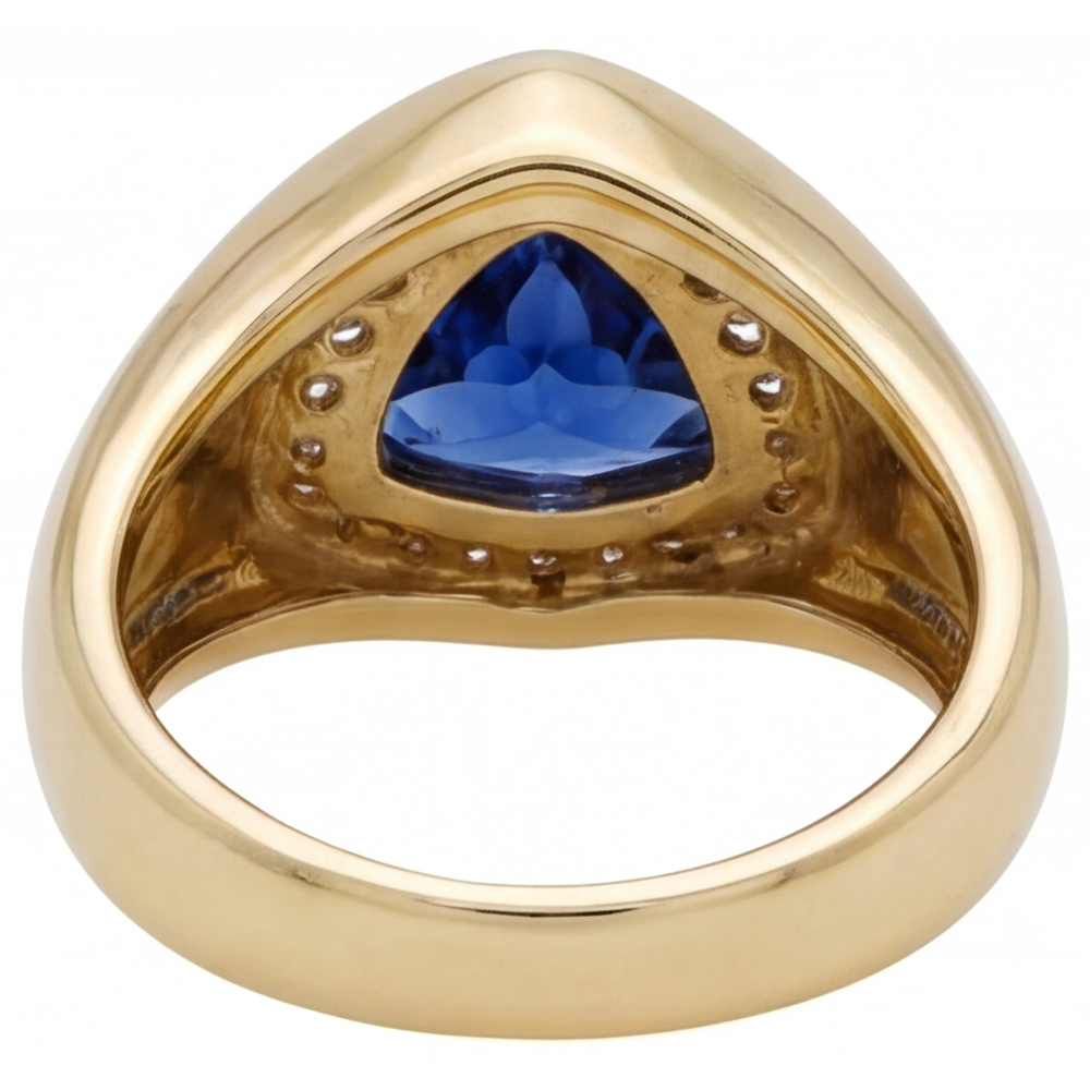 Luxury Colored Stone Ring 4 ct – top view