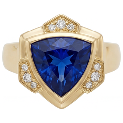 Earth-Mined VVS Blue Sapphire Fine Jewelry 5.5 ct