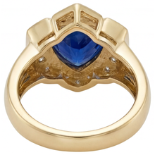 Luxurious Blue Sapphire Fine Jewelry 5.5 ct – back view