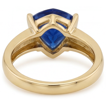 Timeless Blue Sapphire Gemstone Ring 3 ct – profile view