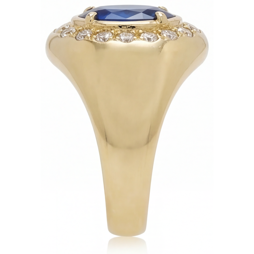 Sparkling Precious Stone Ring 3.75 ct – profile view