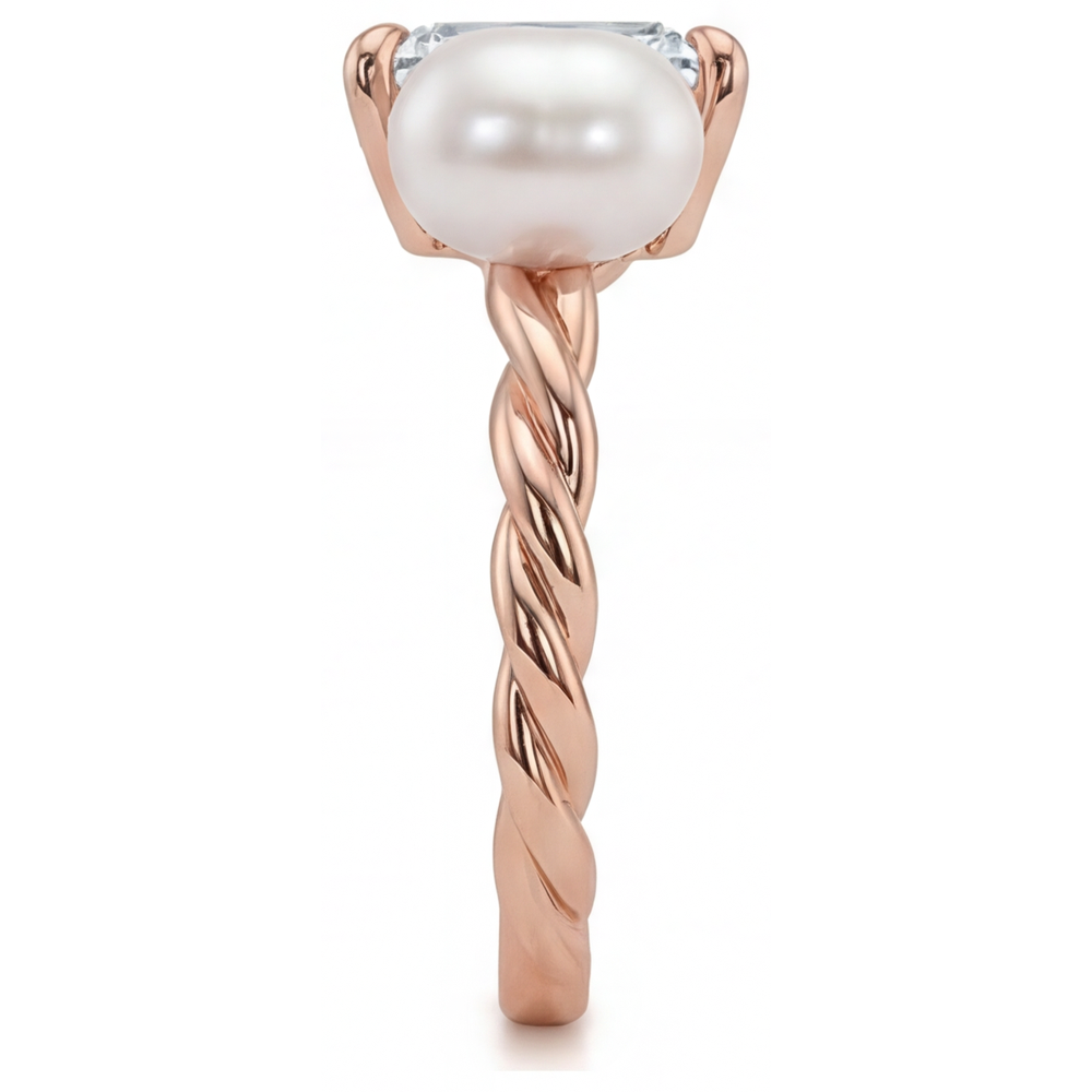 Brilliant Diamond Fine Jewelry Ring 1.5-ct 14K Rose Gold – side view