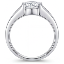 Real Brilliant Diamond Gentleman's Ring 2.50 ct 14K White Gold – top view