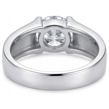 Real Brilliant Diamond Gentleman's Ring – back view