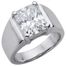 Men's Ring 14K White Gold with Brilliant Diamond – main view
