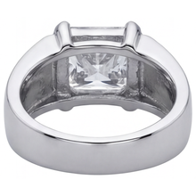 Brilliant Diamond Men's Ring 5-ct 14K White Gold – top view