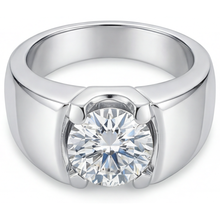 Natural Brilliant Diamond Mens Ring – side view