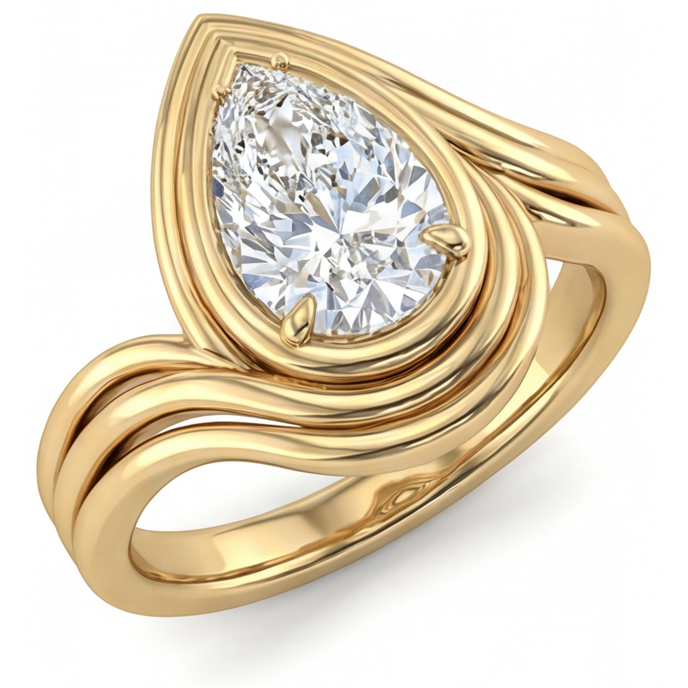 Brilliant Diamond Single Stone Ring 2.50-ct 14K Yellow Gold – main view