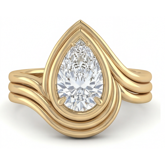 Handmade Single Stone Ring 2.50 ct – front view