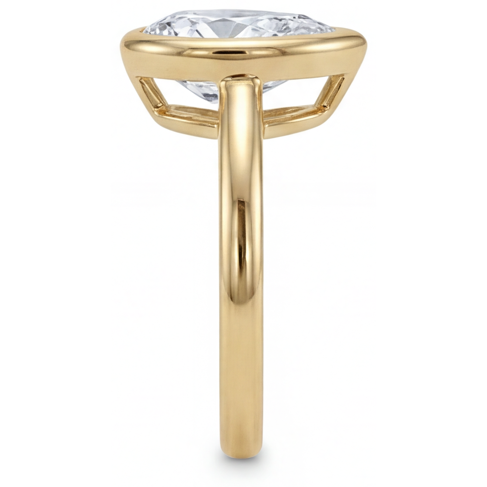 Refined Solitaire Engagement Ring 1.50 ct – top view