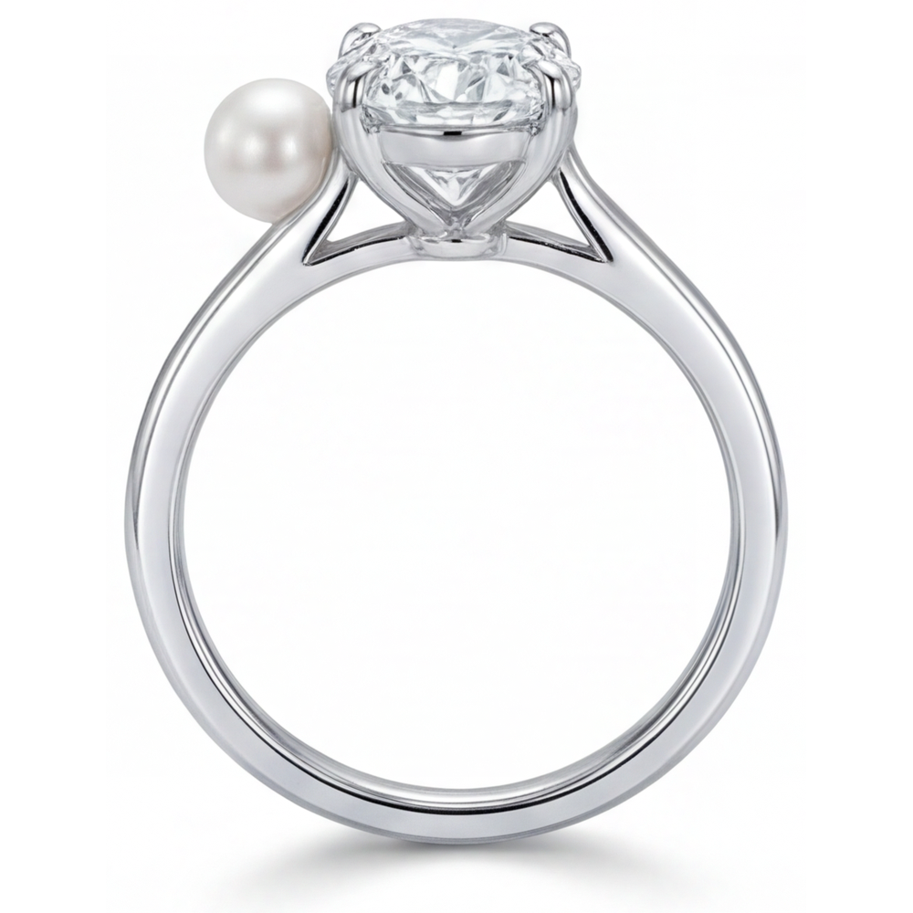 Artisan Solitaire Ring 2 ct – profile view