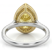 Canary Yellow Diamond Fine Jewelry 2.50-ct Two-Tone 14K Gold – top view