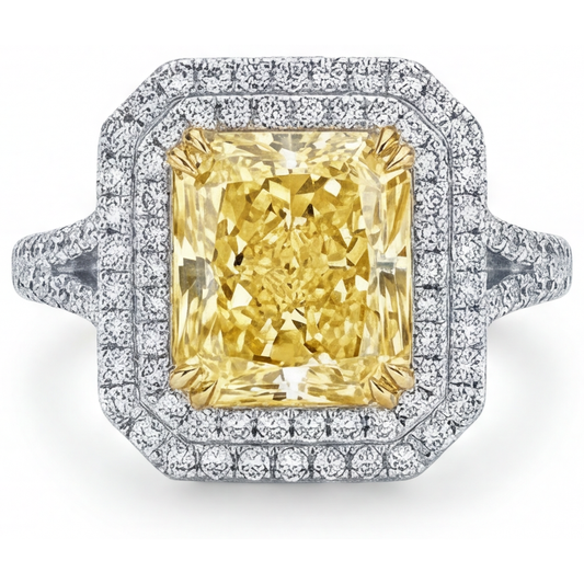 Artisan Canary Yellow Diamond Fine Jewelry Ring 2.5 ct – main view