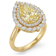 Brilliant Halo Ring 4 ct – front view