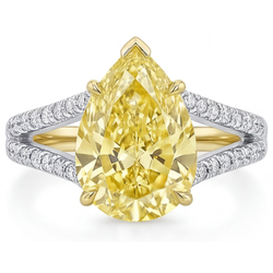 VVS Clarity Statement Ring – Canary Yellow Diamond 1.75 ct
