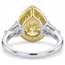 Canary Yellow Diamond Statement Ring 4.75-ct Two-Tone 14K Gold – side view