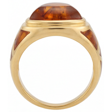 Real Citrine Fine Jewelry 8.5 ct 14K Yellow Gold – profile view